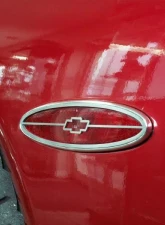 American Car Craft Side Marker Trim Satin Chevy Bowtie GML Rear Side 2pc Chevrolet Corvette 1997-2004                                     - ACC-032035 - Image 3